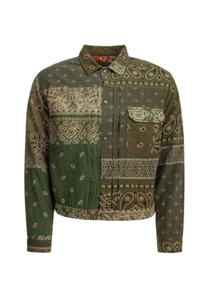 KAPITAL bandana-print reversible shirt jacket - Green