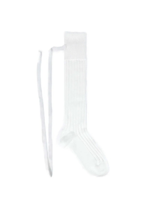 Ann Demeulemeester Jost ribbed socks - White