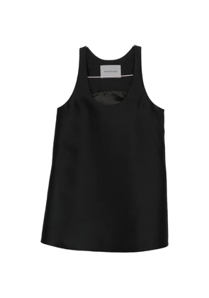 Balenciaga scoop-neck A-line dress - Black