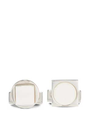 Ferragamo mother-of-pearl cufflinks - Silver