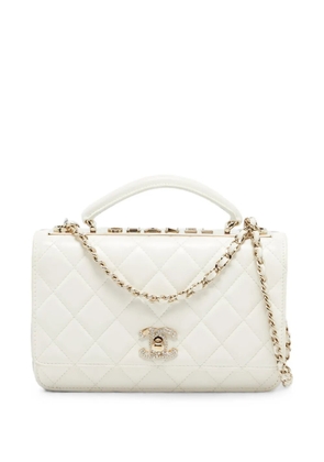 CHANEL Pre-Owned Trendy CC quilted mini bag - White