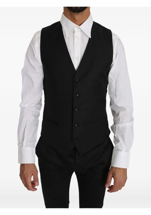 Dolce & Gabbana Staff V-neck waistcoat - Black