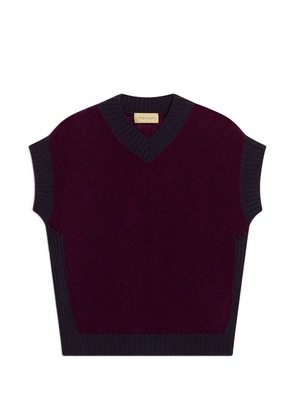 MOMONÌ Runa bouclé-knit sleeveless sweater - Purple