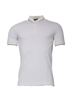 Dolce & Gabbana polka-dot polo shirt - White