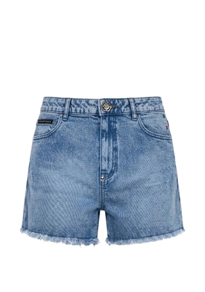 Philipp Plein Hot pants basic shorts - Blue