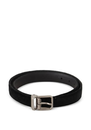 Dolce & Gabbana velvet logo-buckle belt - Black