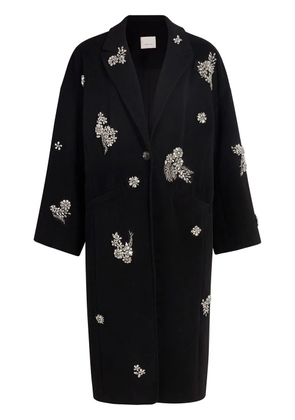 Cinq A Sept Crystal Ivy Gravis coat - Black