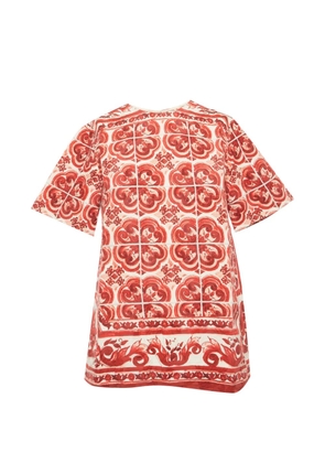 Dolce & Gabbana Pre-Owned floral-print T-shirt - Red