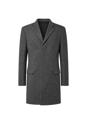 Dolce & Gabbana chevron single-breasted coat - Grey