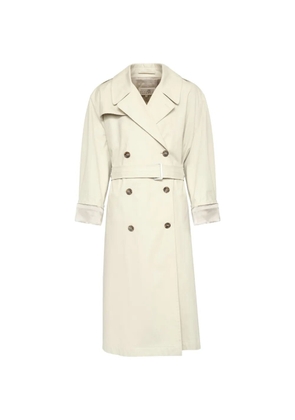 MM6 Maison Margiela cotton twill trench coat - Neutrals