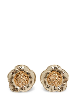 Carolina Herrera flower-motif earrings - Gold