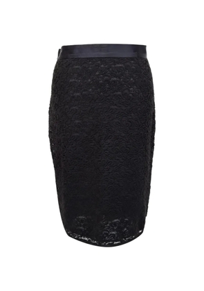 Dolce & Gabbana Pre-Owned lace pencil midi skirt - Black