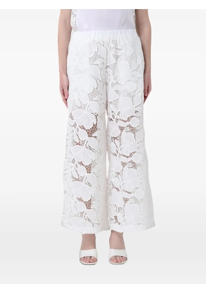 MeimeiJ floral-lace trousers - White