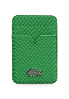 Lacoste logo-plaque card holder - Green