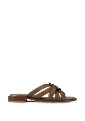 Michael Kors Erika logo-plaque sandals - Green