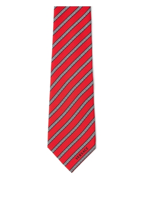 Versace printed silk twill tie - Red