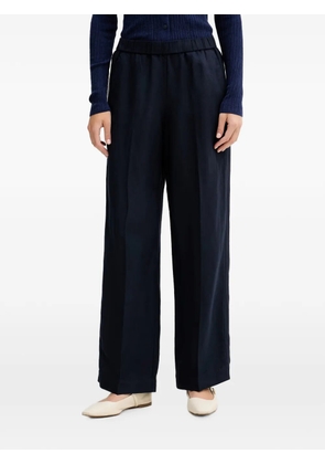 Gant elasticated-waist palazzo pants - Blue
