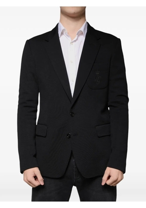 Dolce & Gabbana embroidered single-breasted blazer - Black