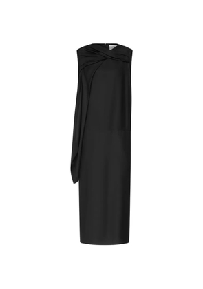 LouLou de Saison Izia draped-detailing midi dress - Black