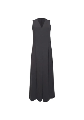 Pre-Owned Alexander Wang V-neck pleated jumpsuit - Black