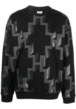 COUNTY OF MILAN logo-print cotton sweatshirt - Black