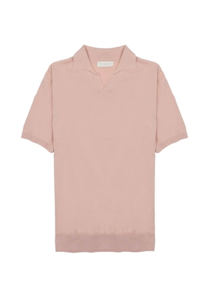 LUIGI GENTILE fine-knit short-sleeve T-shirt - Pink