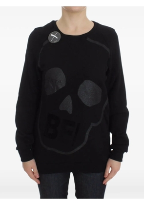 xte skull-print sweater - Black