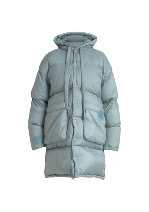 Dolce & Gabbana quilted hooded coat - Blue