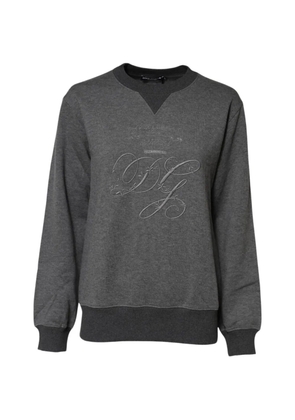 Dolce & Gabbana logo-embroidered sweater - Grey
