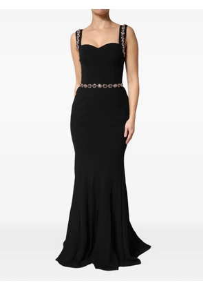Dolce & Gabbana embellished mermaid-gown dress - Black