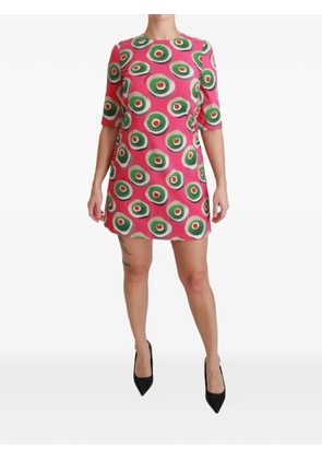 Dolce & Gabbana cupcake-print mini dress - Pink