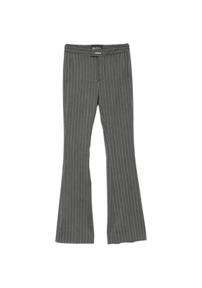 DONDUP pinstripe-pattern flare-cut tailored trousers - Grey