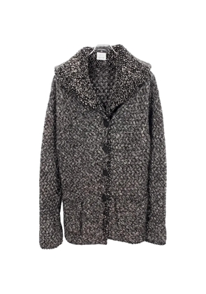 CHANEL Pre-Owned 1986-1988 Cocomark single-breasted coat - Black