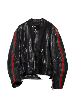 Gucci leather biker jacket - Black