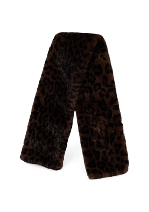 Joseph Ribkoff leopard-print faux-fur scarf - Brown