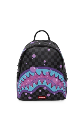 Sprayground Shark Mouth checkered backpack - Black