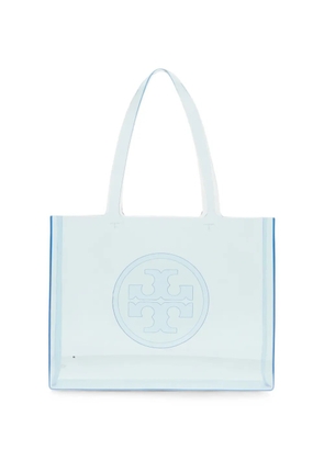 Tory Burch small Ella logo-embossed tote bag - Blue