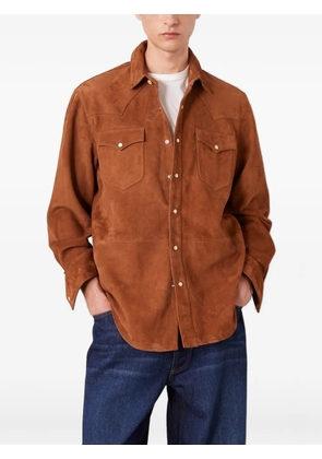 Officine Generale Marshell suede western jacket - Brown