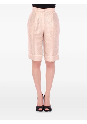 ZEYNEPTOSUN brocade tailored shorts - Neutrals