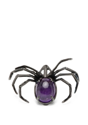 Yohji Yamamoto spider-motif pin - Black