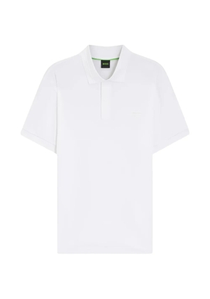 BOSS x Porsche logo-print polo shirt - White