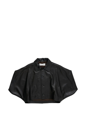 Niccolò Pasqualetti batwing cropped shirt - Brown