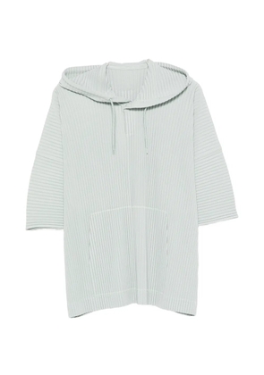 Homme Plissé Issey Miyake plissé hoodie - Grey