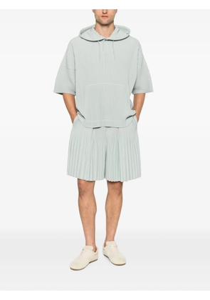 Homme Plissé Issey Miyake plissé hoodie - Grey