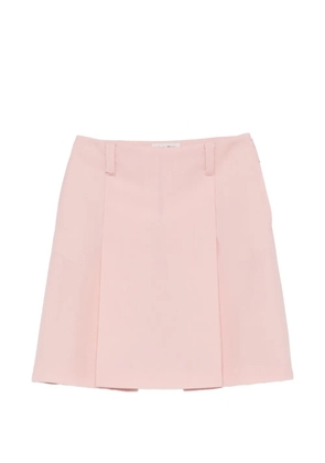 Miu Miu belted pleated mini skirt - Pink