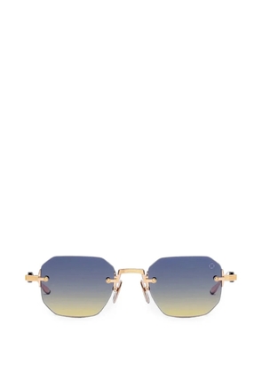 Akoni Juno-One rimless geometric-frame sunglasses - Gold