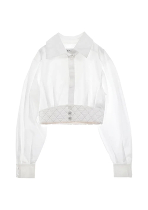 CHANEL Pre-Owned 1986-1988 cotton shirt - White