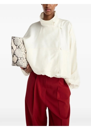 Róhe button-detail silk blouse - Neutrals