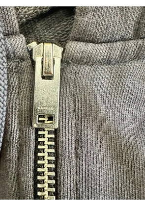 SANDRO logo-embroidered zipped hoodie - Black