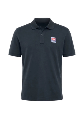 Diesel Smith logo-patch short-sleeve polo shirt - Blue